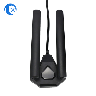 Wifi 6E Tri Band Antenna 6GHz 5GHz 2.4GHz Wifi Gaming Antenna Base magnética para PC