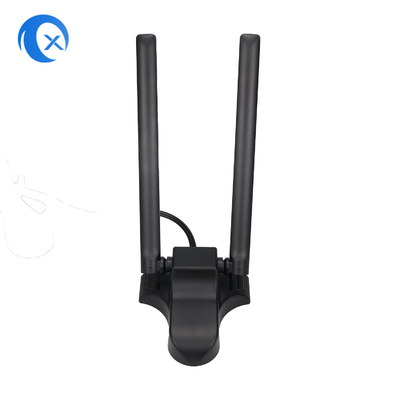 Dual Band 2.4GHz 5GHz RP-SMA Wi-Fi Antenas com 6,5 pés de extensão de cabo Para PC Desktop Computador Bluetooth sem fio