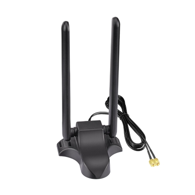 WiFi 6E Antenna Tribanda 2.4GHz 5GHz 6GHz Base magnética Antennas WiFi RP-SMA Conector para PC Roteador sem fio de desktop