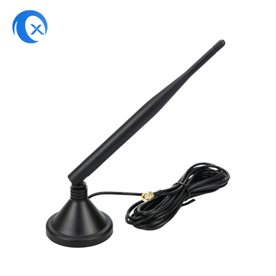 2.4G 5 DBi WiFi Extender Antenna de montagem magnética com conector masculino SMA para comunicação sem fio de sinal