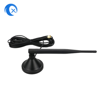 2.4G 5 DBi WiFi Extender Antenna de montagem magnética com conector masculino SMA para comunicação sem fio de sinal