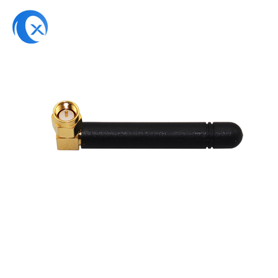 2.4G WiFi Ângulo Direito SMA Conector macho Ganho alto 2dBi GSM Antenna de pato de borracha para roteador