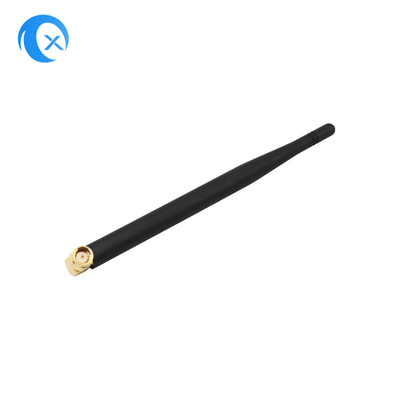 SMA Conector masculino Monte de ganho alto 5dBi 868MHz 2.4G Antenna NFC Fixado ângulo direito WiFi Antenna de pato de borracha para roteador
