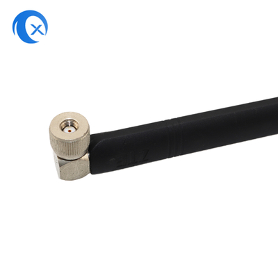 Alto ganho 5dBi fixo de 90 graus de borracha externa de ângulo reto RP SMA Conector masculino 2.4GHz Antenna para câmera de segurança HD