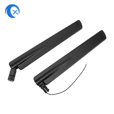 2.4G 5dBi Alto ganho forma de lâmina giratória Omnidireccional Antenna WiFi com conector Ipex de chumbo voador