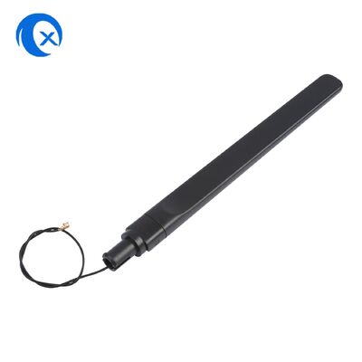 Antena tipo pá de borracha 2.4G 5G GPS/GSM/WiFi/TV com cabo coaxial