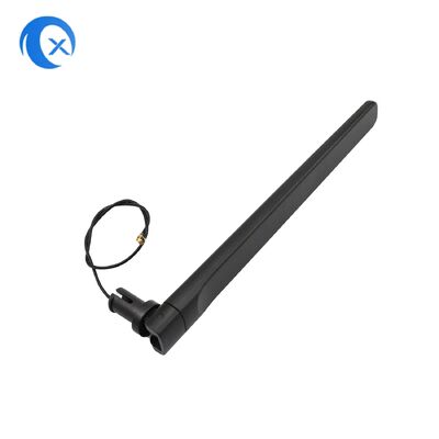 Antena tipo pá de borracha 2.4G 5G GPS/GSM/WiFi/TV com cabo coaxial