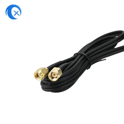 Antena baixa magnética dupla da faixa 5dBi com o conector do RP SMA