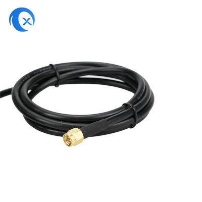 Antena magnética da montagem do conector macho 4G LTE de SMA com cabo LMR195
