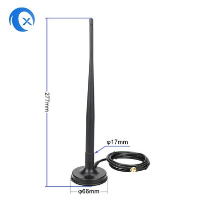 Antena magnética da montagem do conector macho 4G LTE de SMA com cabo LMR195