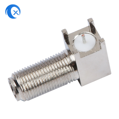 Tipo fêmea do hardware F da máquina do CNC do RF da telecomunicação do conector para o cabo coaxial