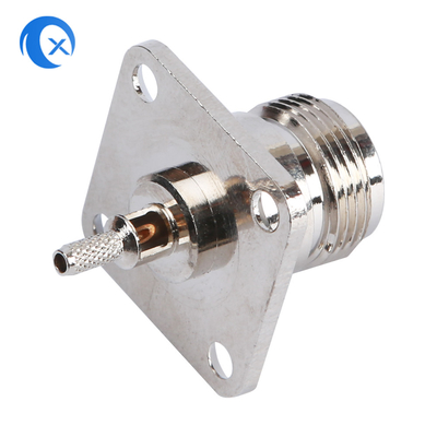 F-tipo peças da montagem do painel 50ohm do hardware do CNC do conector fêmea