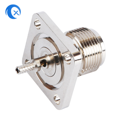 F-tipo peças da montagem do painel 50ohm do hardware do CNC do conector fêmea