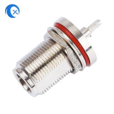 Tipo impedância do hardware N da máquina do CNC de 2500 VRMS do conector fêmea 50OHM