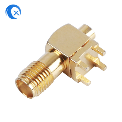 O CNC do conector fêmea de ângulo direito SMA da montagem do PWB faz à máquina a antena dos onnectors do RF do hardware