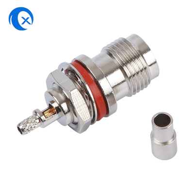 Conjunto masculino do conector coaxial do RF do hardware da máquina do CNC do conector fêmea de TNC