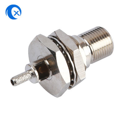 Conjunto masculino do conector coaxial do RF do hardware da máquina do CNC do conector fêmea de TNC