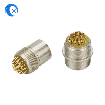 Metal novo 22pin liga de zinco micro Jack Connector circular push pull da chegada