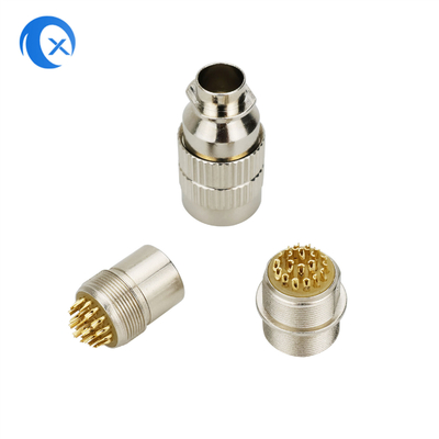 Metal novo 22pin liga de zinco micro Jack Connector circular push pull da chegada