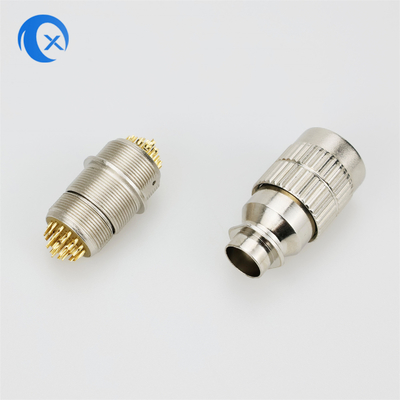 Metal novo 22pin liga de zinco micro Jack Connector circular push pull da chegada