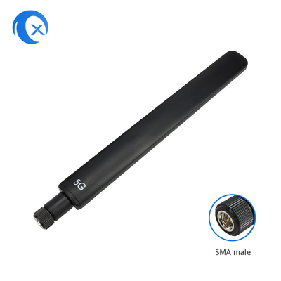 Antena omnidirecional 617 ~ 6000 MHz 4G LTE 5G com conector macho SMA