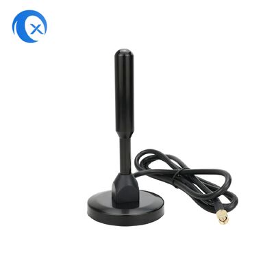 Antenna de televisão digital de telhado 360° com base magnética 10 FT cabo coaxial