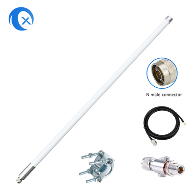 antena 915mhz do hélio da fibra de vidro 8dBi Omnidirectional com cabo de 5foot SLMR-400 para o mineiro do lince RAK Sensecap do hélio